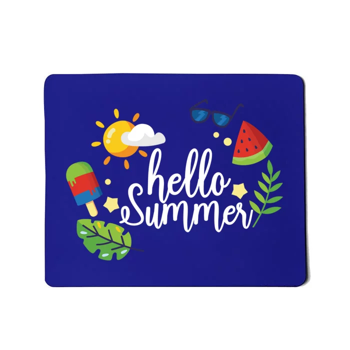 Hello Summer Vacation Holiday Island Travel Beach Sea Ocean Meaningful Gift Mousepad