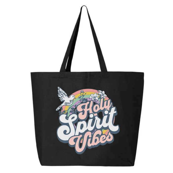 Holy Spirit Vibes Retro Vintage Christian 25L Jumbo Tote