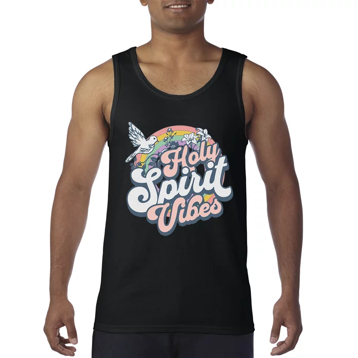 Holy Spirit Vibes Retro Vintage Christian Tank Top