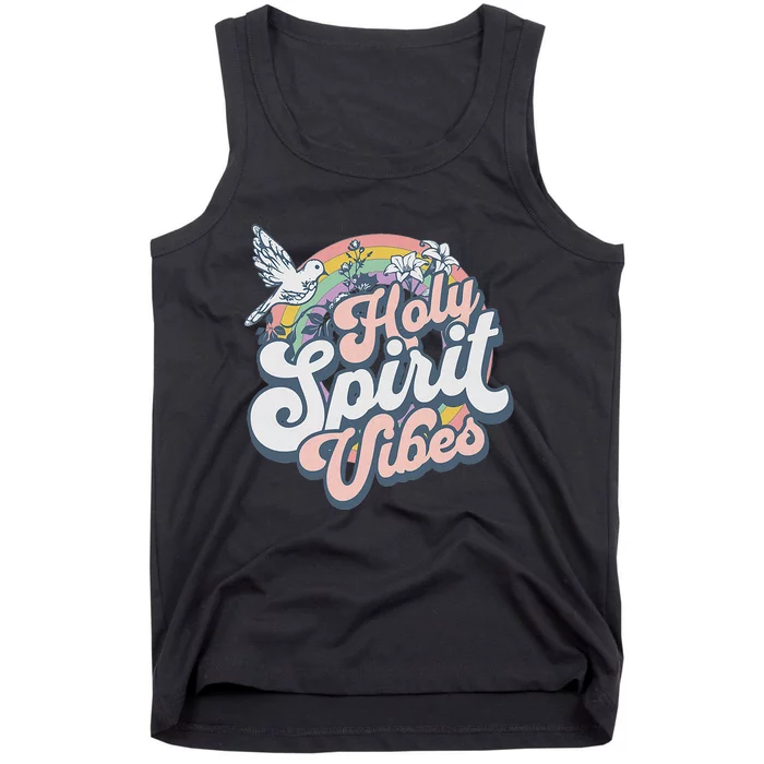 Holy Spirit Vibes Retro Vintage Christian Tank Top