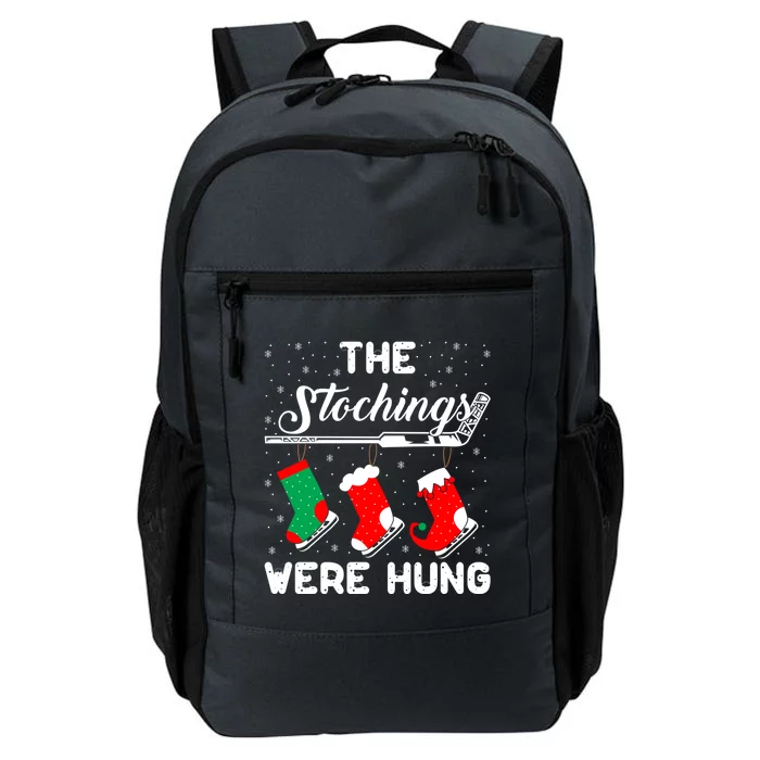 Hockey Sticks Were Hung Santa Ice Hockey Game Lover Xmas Meaningful Gift Daily Commute Backpack