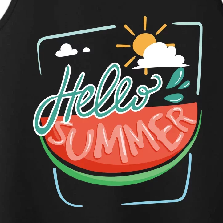 Hello Summer Watermelon Sunshine Performance Tank