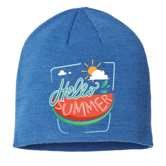 Hello Summer Watermelon Sunshine 8 1/2in Sustainable Knit Beanie