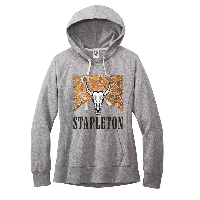 Howdy S.T.A.P.L.E.T.O.N Western Punchy Cowboy Style Women's Fleece Hoodie