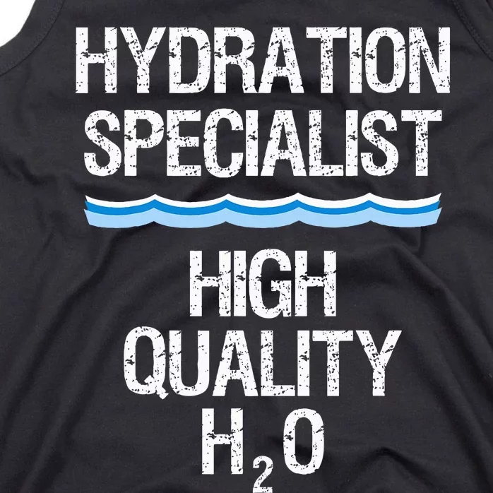 Hydration Specialist Waterboy Team Manager Tank Top