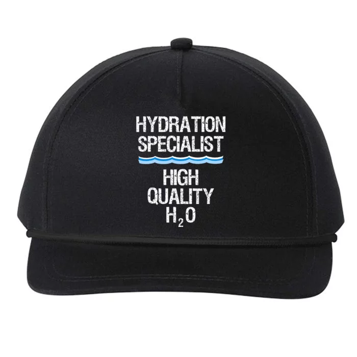 Hydration Specialist Waterboy Team Manager Snapback Five-Panel Rope Hat