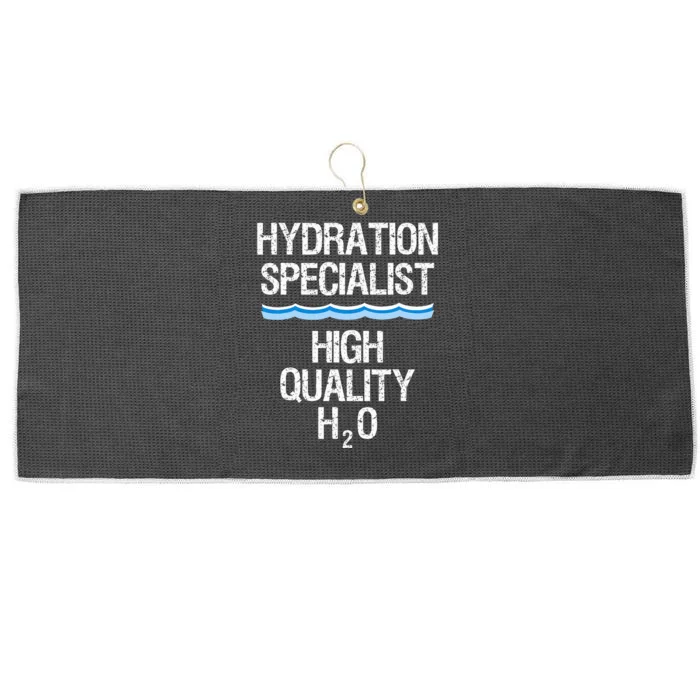 Hydration Specialist Waterboy Team Manager Large Microfiber Waffle Golf Towel