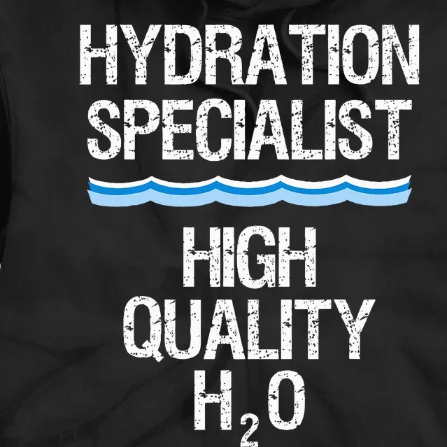 Hydration Specialist Waterboy Team Manager Tie Dye Hoodie