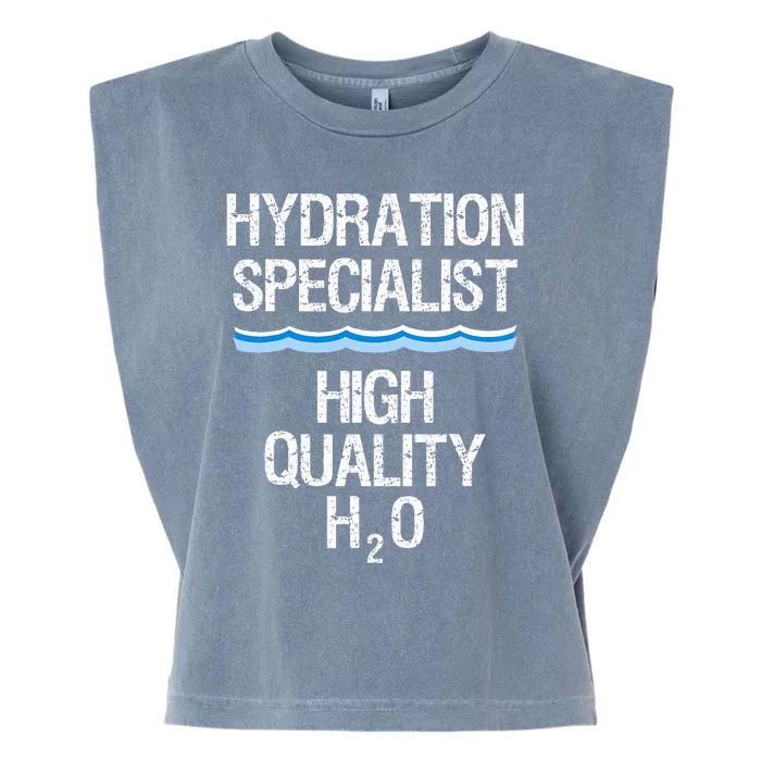 Hydration Specialist Waterboy Team Manager Garment-Dyed Women's Muscle Tee