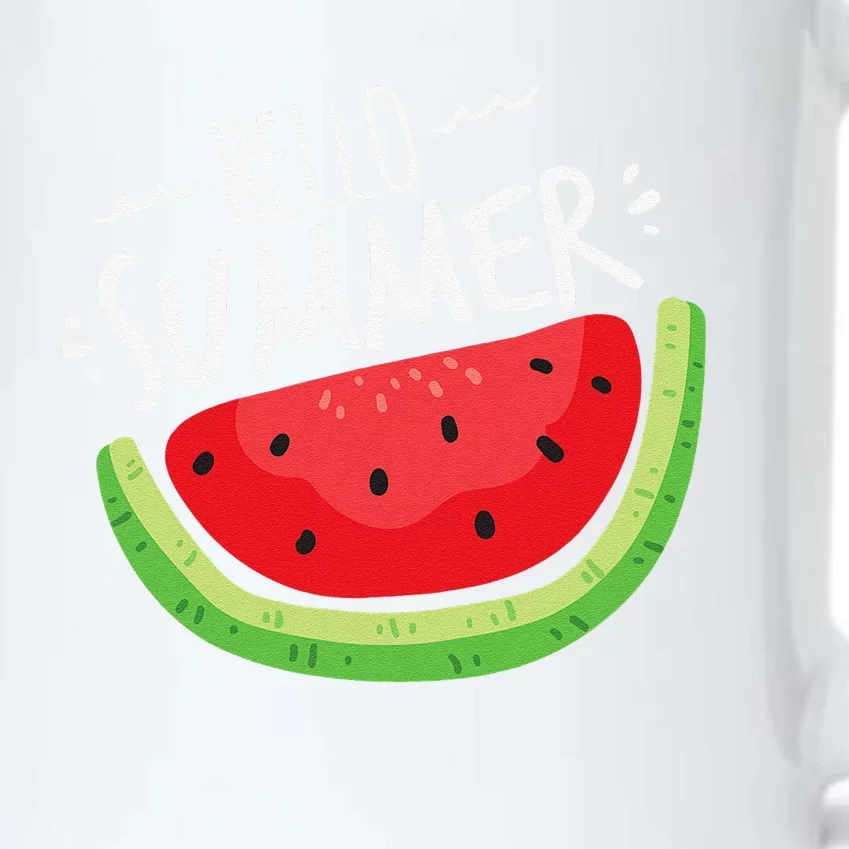 Hello Summer Watermelon Funny Summer Break Vacation Cool Black Color Changing Mug