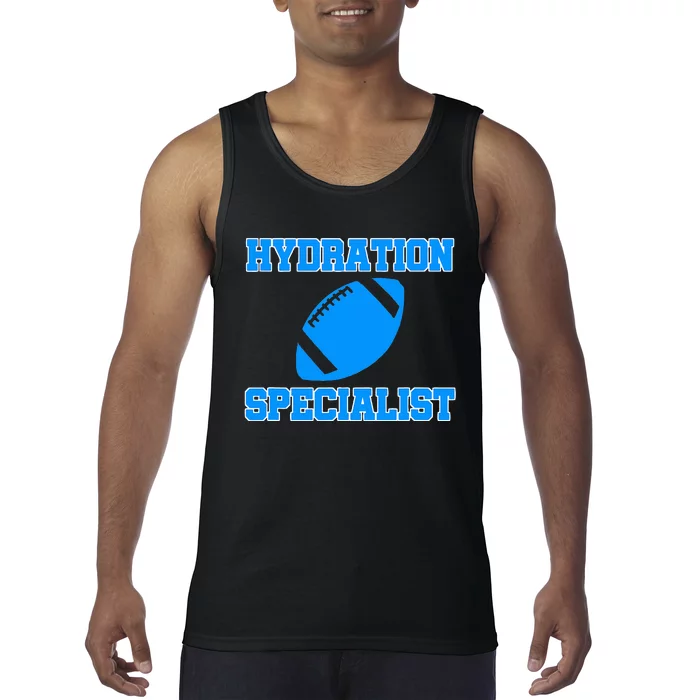 Hydration Specialist Waterboy Football Team Manager Tank Top