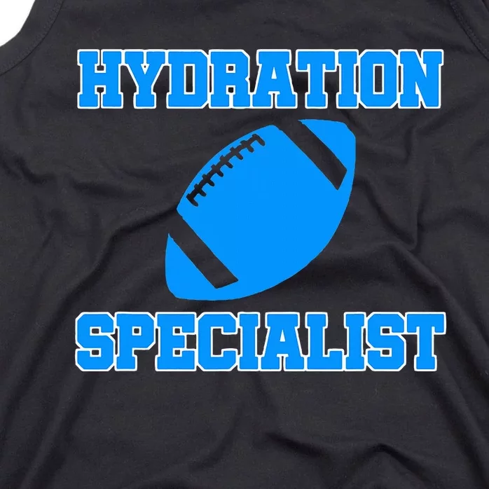 Hydration Specialist Waterboy Football Team Manager Tank Top