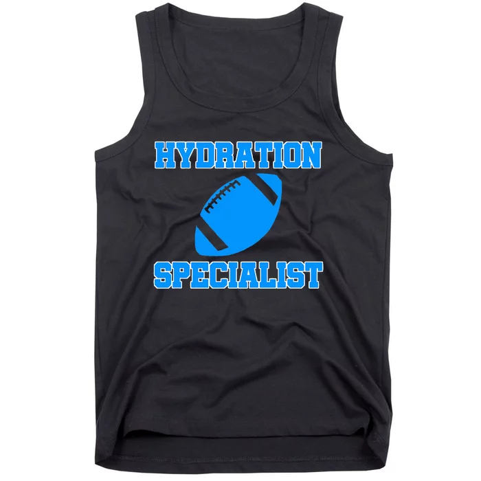 Hydration Specialist Waterboy Football Team Manager Tank Top