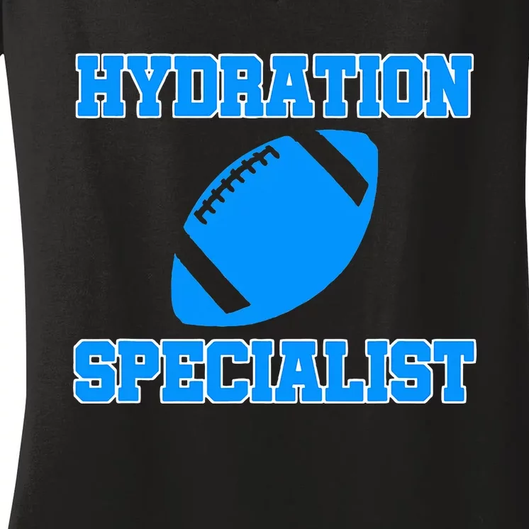 Hydration Specialist Waterboy Football Team Manager Women's V-Neck T-Shirt