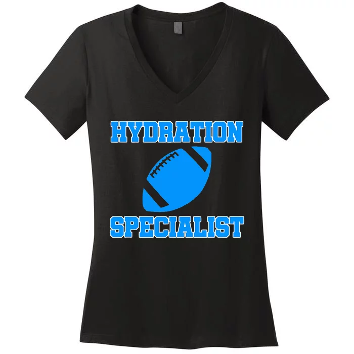 Hydration Specialist Waterboy Football Team Manager Women's V-Neck T-Shirt