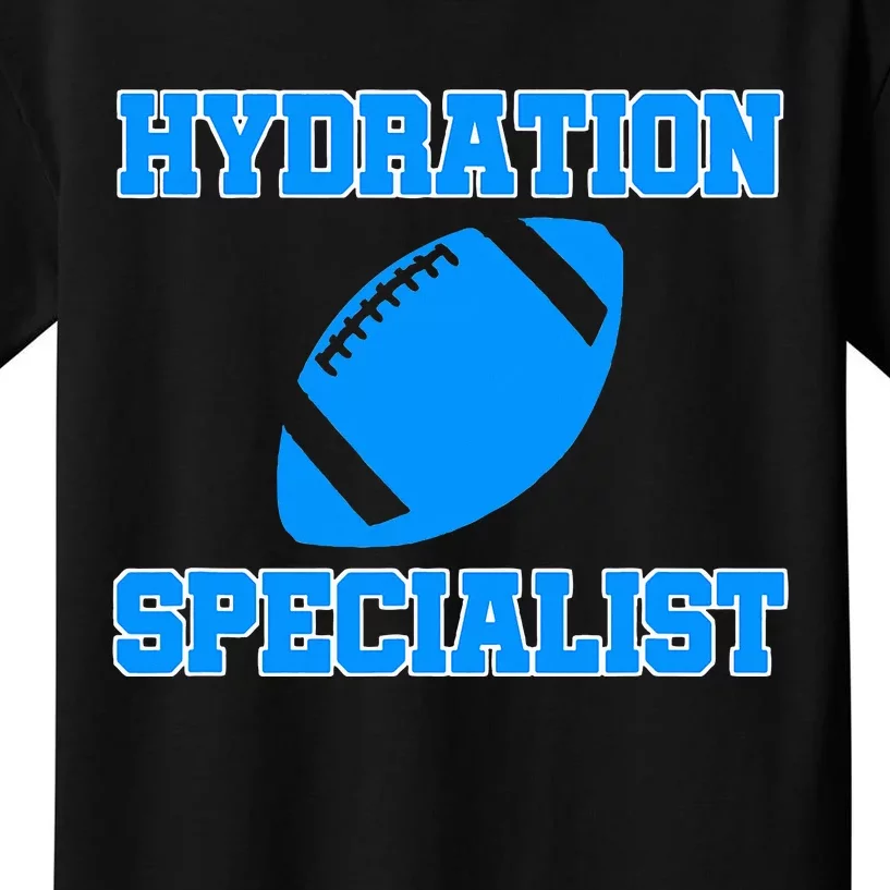 Hydration Specialist Waterboy Football Team Manager Kids T-Shirt