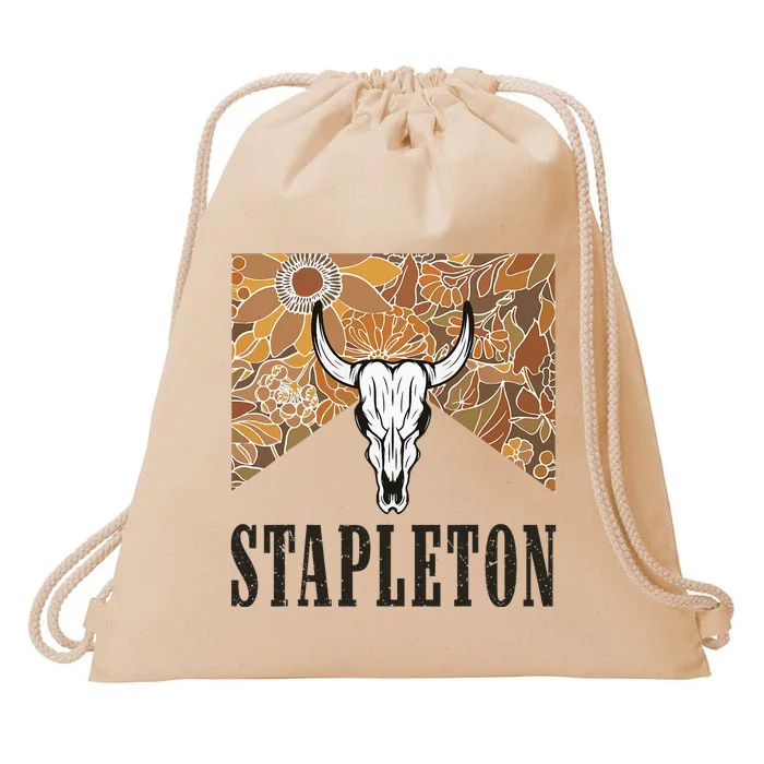 Howdy S.T.A.P.L.E.T.O.N Western Punchy Cowboy Style Drawstring Bag