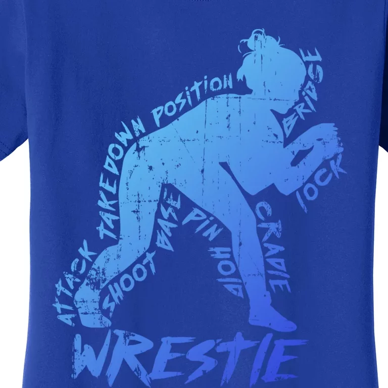 High School Wrestling Mom Dad Gift Wrestling Gift Women's T-Shirt