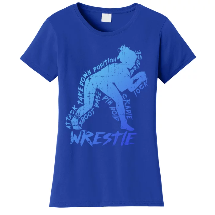 High School Wrestling Mom Dad Gift Wrestling Gift Women's T-Shirt