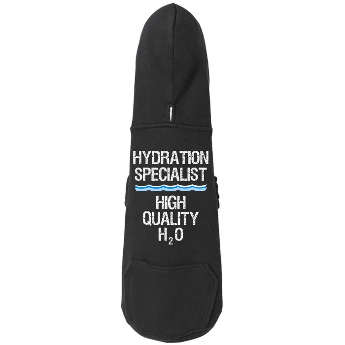 Hydration Specialist Waterboy Team Manager Doggie 3-End Fleece Hoodie