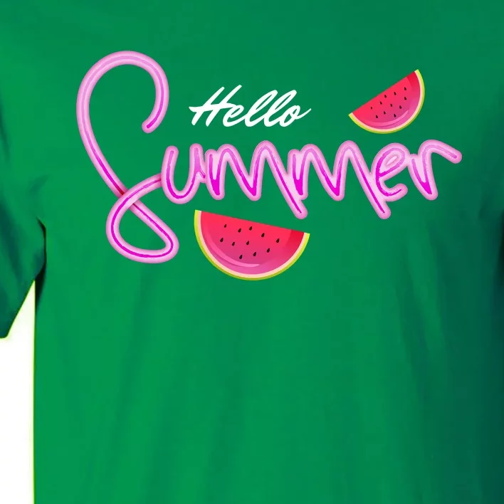 Hello Summer Watermelon Retro Tall T-Shirt