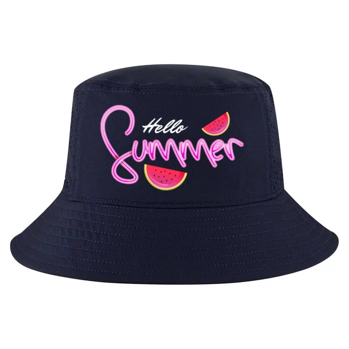 Hello Summer Watermelon Retro Cool Comfort Performance Bucket Hat