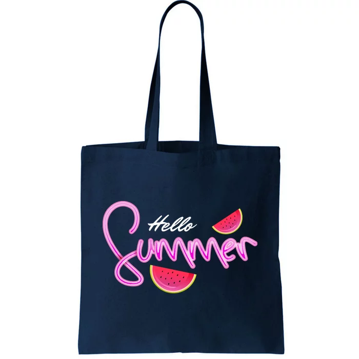 Hello Summer Watermelon Retro Tote Bag