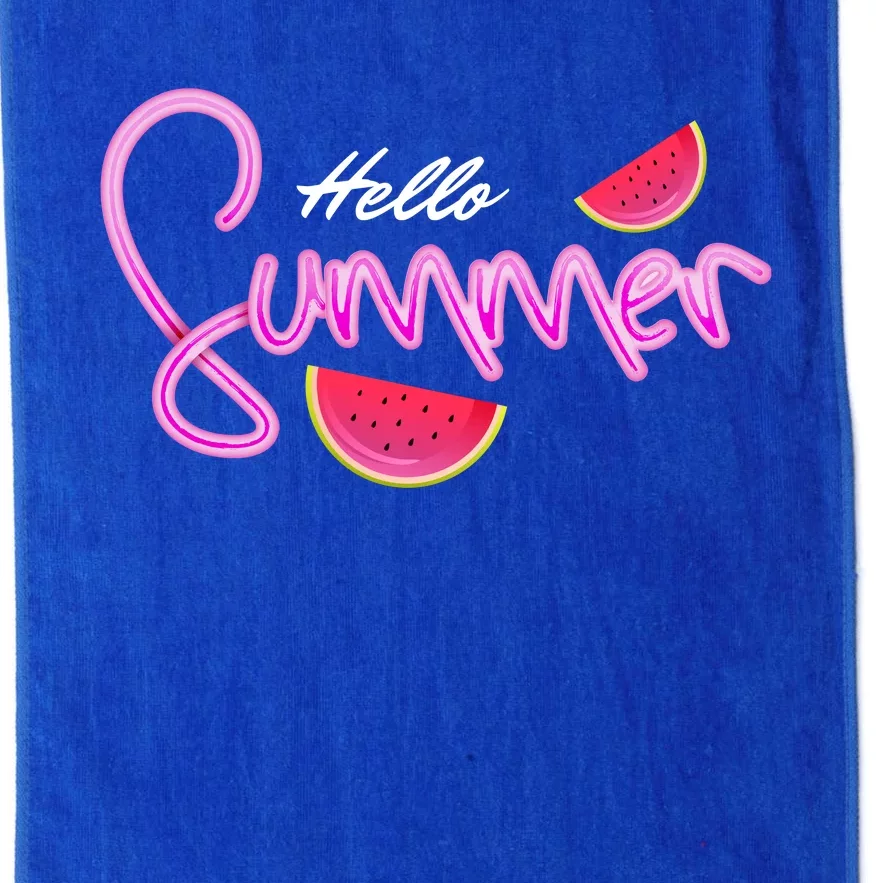 Hello Summer Watermelon Retro Platinum Collection Golf Towel