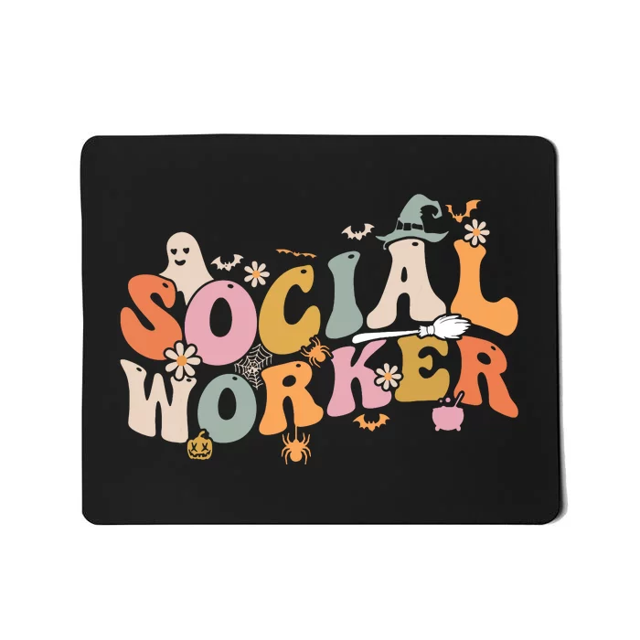 Halloween Social Worker Spooky Ghost Spooky Season Mousepad