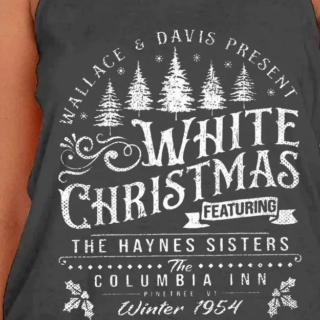 Haynes Sisters White Christmas Movie Merchandise Xmas Women's Knotted Racerback Tank