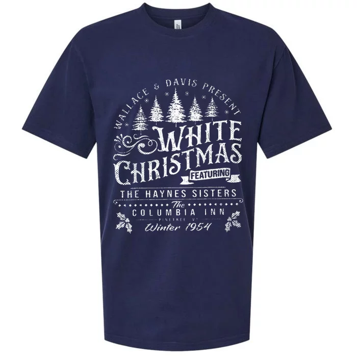 Haynes Sisters White Christmas Movie Merchandise Xmas Sueded Cloud Jersey T-Shirt