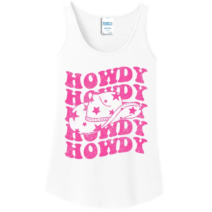 Howdy Southern Western Country Rodeo Ladies Essential Tank