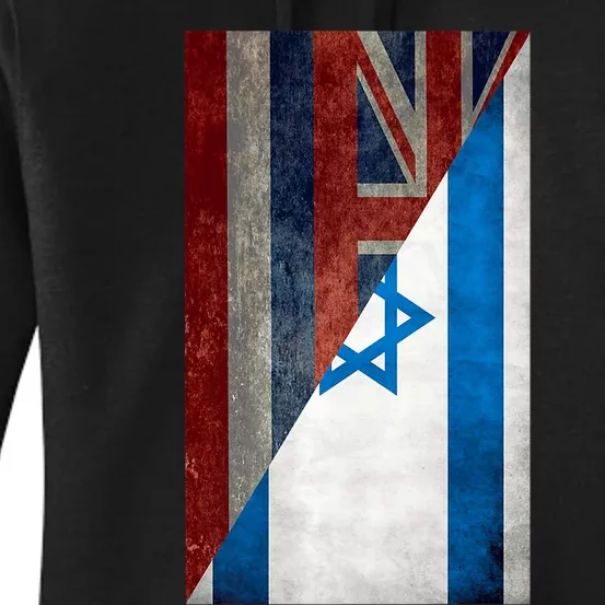 Hawaii Stands With Israeli Flag Hawaii Flag Women's Pullover Hoodie