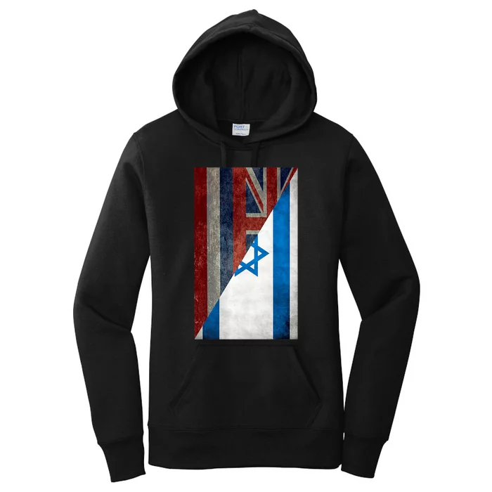 Hawaii Stands With Israeli Flag Hawaii Flag Women's Pullover Hoodie