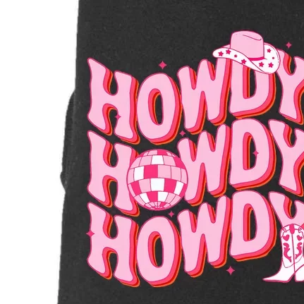 Howdy Southern Western Girl Country Rodeo Cowgirl Disco Doggie 3-End Fleece Hoodie