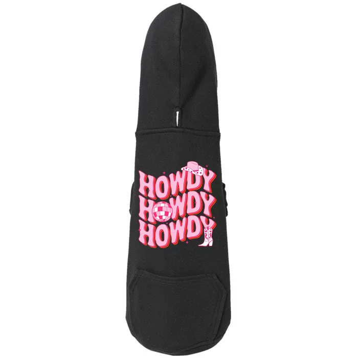 Howdy Southern Western Girl Country Rodeo Cowgirl Disco Doggie 3-End Fleece Hoodie