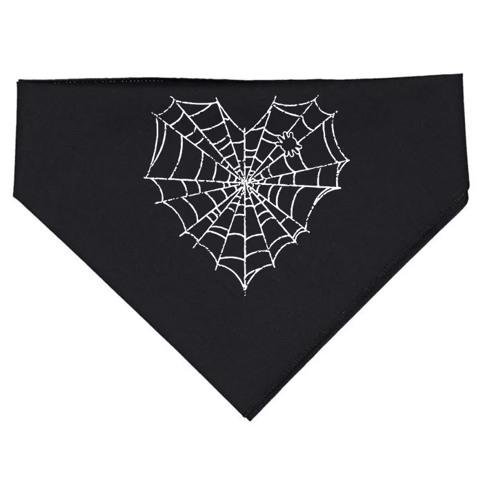 Halloween Spider Web Costume Cute Heart Spider Web USA-Made Doggie Bandana