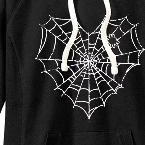 Halloween Spider Web Costume Cute Heart Spider Web Women's Fleece Hoodie