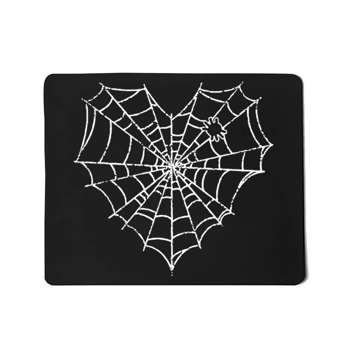 Halloween Spider Web Costume Cute Heart Spider Web Mousepad