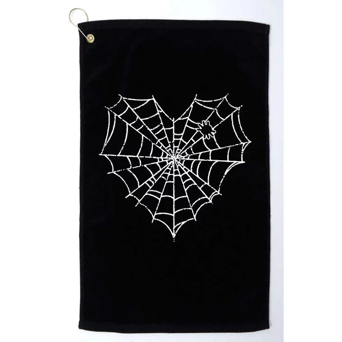 Halloween Spider Web Costume Cute Heart Spider Web Platinum Collection Golf Towel