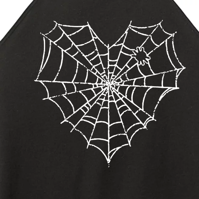 Halloween Spider Web Costume Cute Heart Spider Web Women’s Perfect Tri Rocker Tank