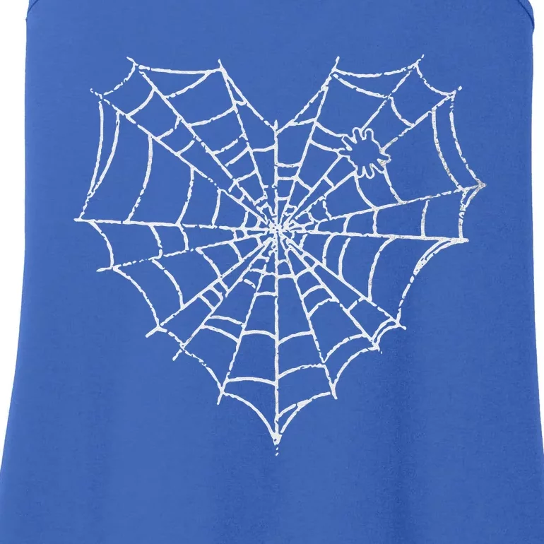 Halloween Spider Web Costume Cute Heart Spider Web Ladies Essential Tank