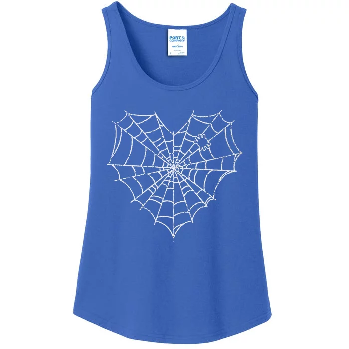 Halloween Spider Web Costume Cute Heart Spider Web Ladies Essential Tank