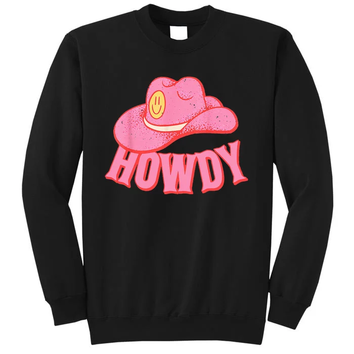 Howdy Southern Western Girl Country Rodeo Pink Cowgirl Sweatshirt