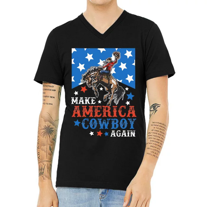 Howdy Southern Western Country Rodeo Cowboy V-Neck T-Shirt