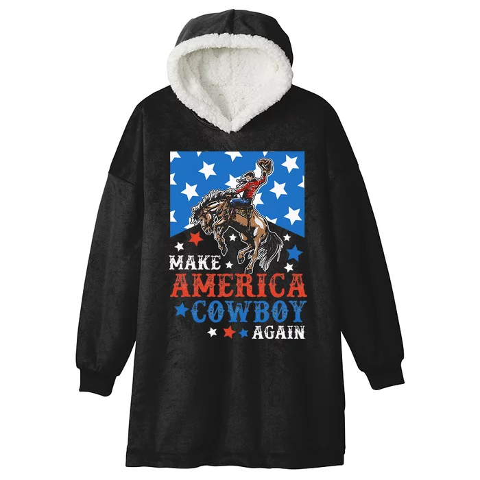 Howdy Southern Western Country Rodeo Cowboy Hooded Wearable Blanket