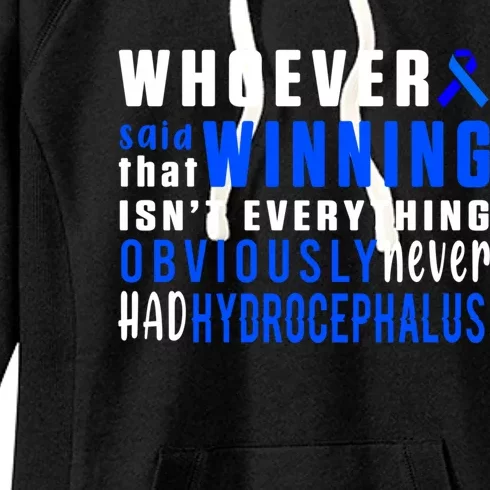 Hydrocephalus Survivor Winning Awareness Warrior Gift Women's Fleece Hoodie