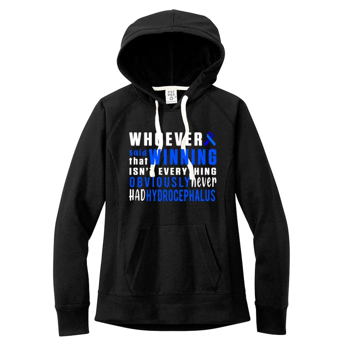 Hydrocephalus Survivor Winning Awareness Warrior Gift Women's Fleece Hoodie