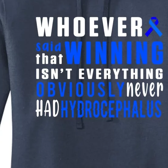 Hydrocephalus Survivor Winning Awareness Warrior Gift Women's Pullover Hoodie