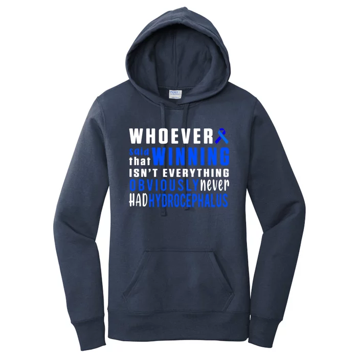 Hydrocephalus Survivor Winning Awareness Warrior Gift Women's Pullover Hoodie